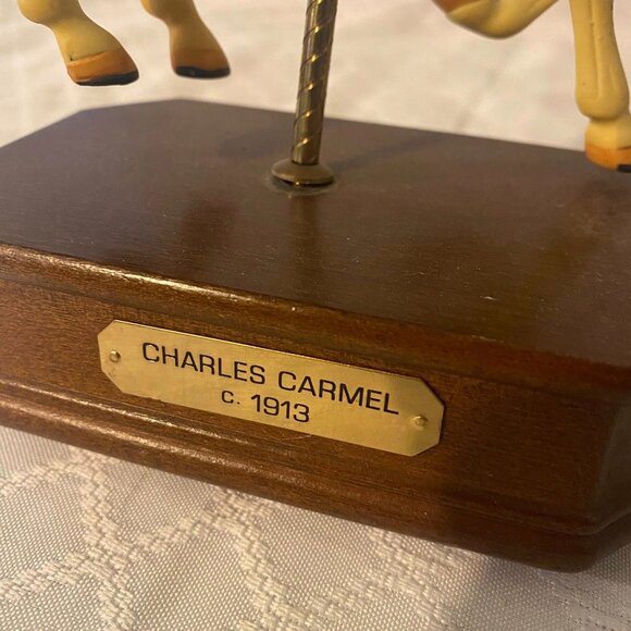 1989 Impulse Giftware Reproduction Charles Carmel 1913 Horse Musical Figurine - Picture 6 of 9